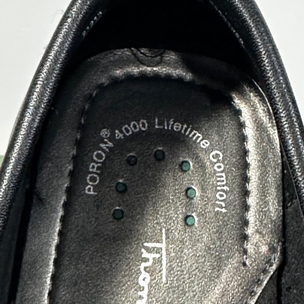 Thom McAn Women's Leather Loafers With Buckle Detail Preppy Academic - Picture 4 of 7